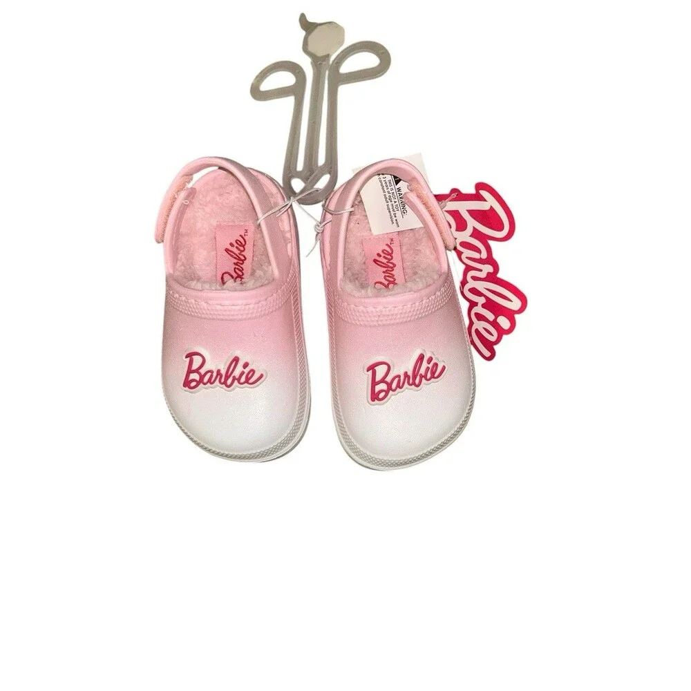 Barbie‎ Little Girls Toddler Size 4 Crocs Clog Sandals